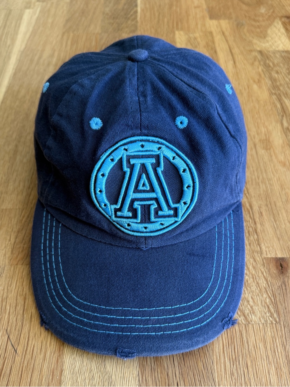 Men’s | CFL - Argonauts Distressed Low Profile Adjustable Ball Cap | Double Blue